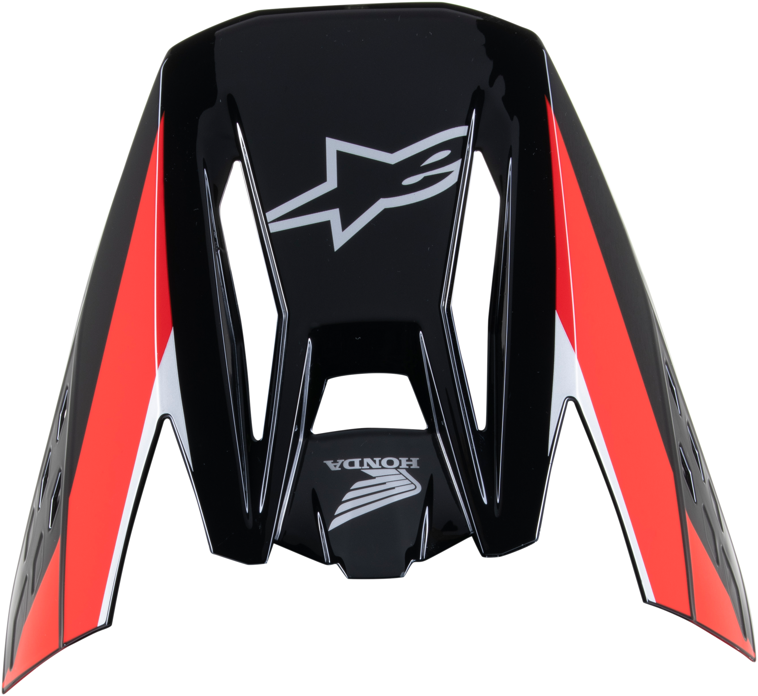 Honda S M5 Helmet Visor Black/Red Glossy