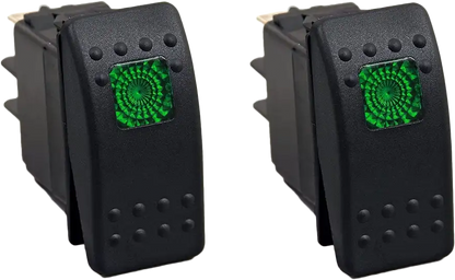 Lighted Rocker Switch Green
