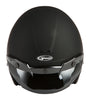 Of 2 Open Face Helmet Matte Black 2x