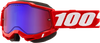 Accuri 2 Snowmobile Goggle Neon Red Mirror Red/Blue Lens