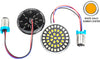 Led Turn Signal Inserts 2" 1157 Wt Halo Amber Center