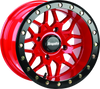 DragonFire Racing Typhon Wheel 15X10 4/156 5+5 +0 Machined Red