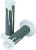 ProTaper Full Diamond Clamp-On Grips - White/Dark Gray