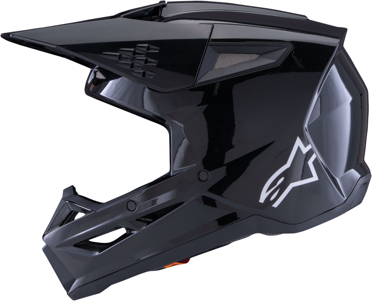 Sm3 Solid Helmet Black Glossy Xl