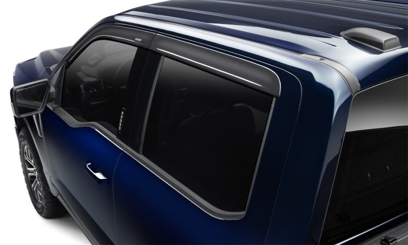 Husky Liners 99-16 Ford F-250/350/450/550 Super Duty Supercrew Ventvisor Low Profile (4pc) - Smoke