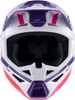 Sm3 Heat Helmet White/Purple/Pink Glossy Md