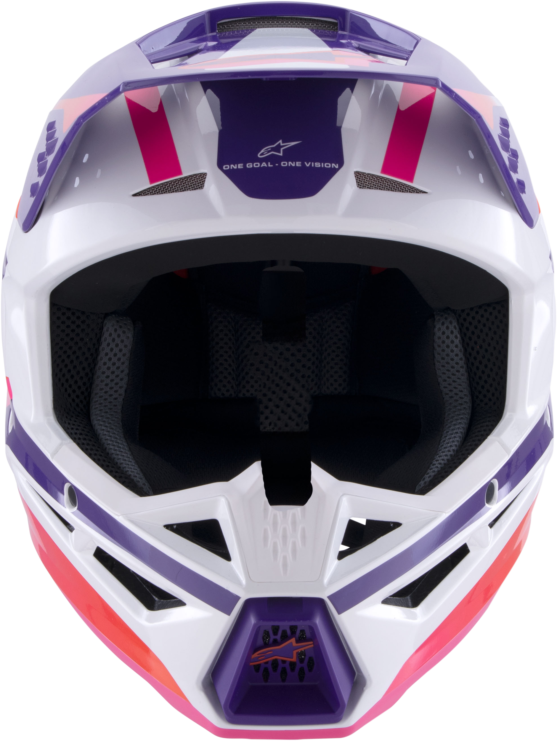 Sm3 Heat Helmet White/Purple/Pink Glossy Md