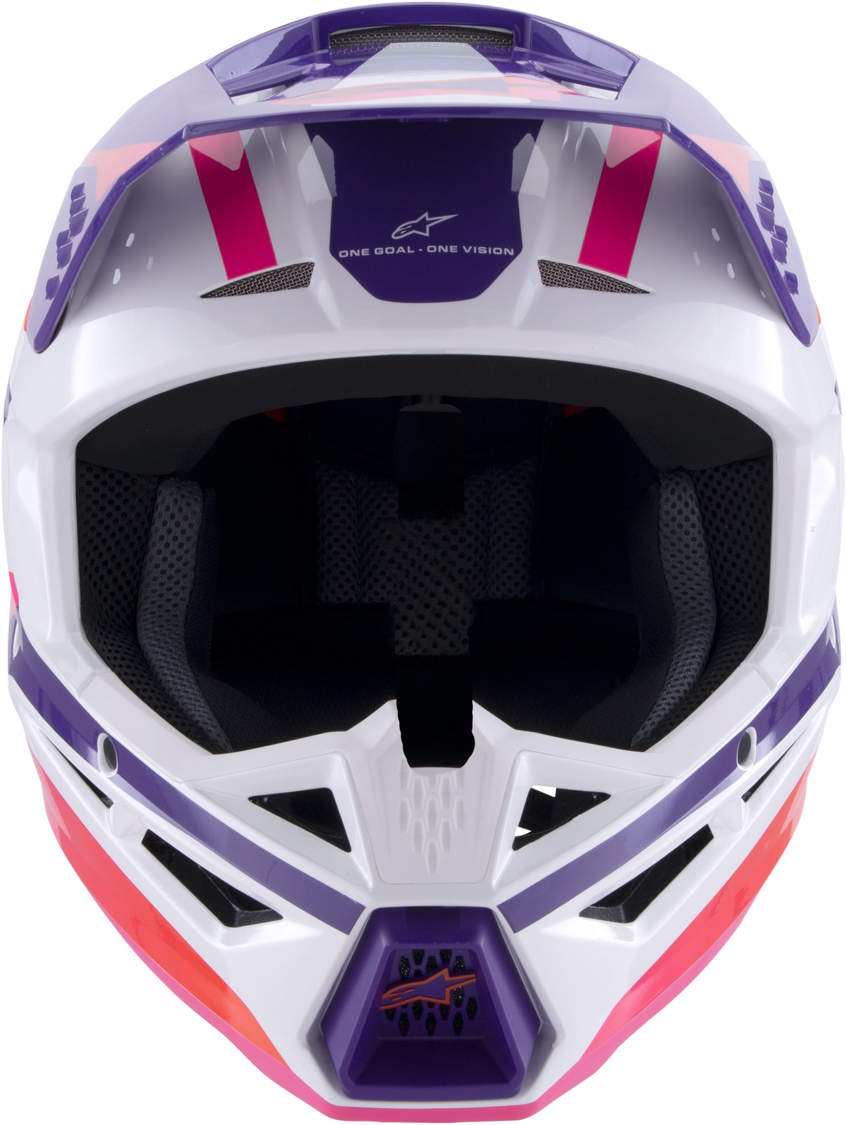 Sm3 Heat Helmet White/Purple/Pink Glossy Lg