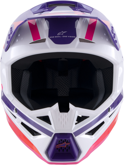 Sm3 Heat Helmet White/Purple/Pink Glossy Lg