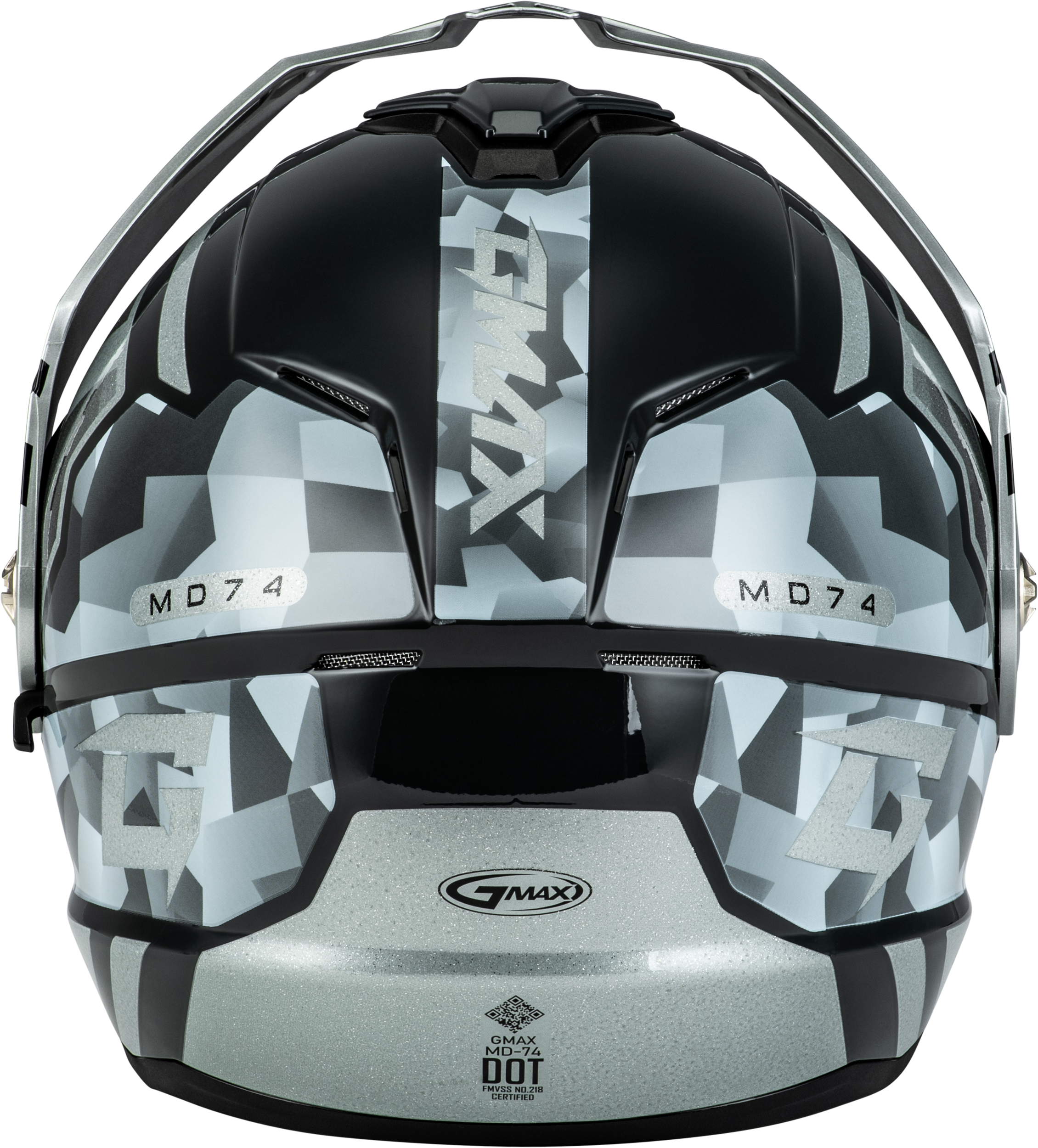 Md 74 Striker Modular Helmet W Slvr Shield Slvr/Blu Mtlc Lg