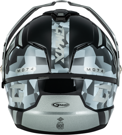 Md 74 Striker Modular Helmet W Slvr Shield Slvr/Blu Mtlc 3x