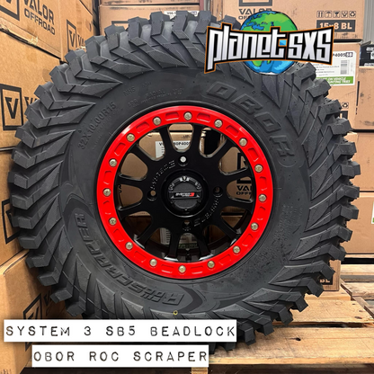 System 3 SB5 w/ colored rings on Journey Rock Poison tires | 4/137 Bolt Pattern