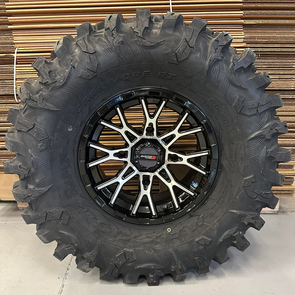 System 3 ST6 14x7 +10mm Maxxis Carnivore kit