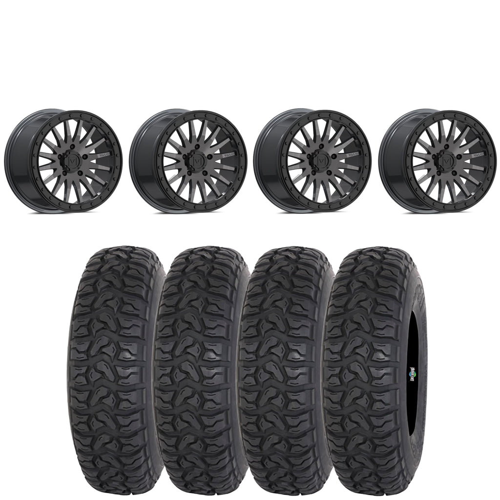 VALOR OFFROAD V06 BRUSHED GUNMETAL BEADLOCKS ON HIGHLIFTER CHICANE LT
