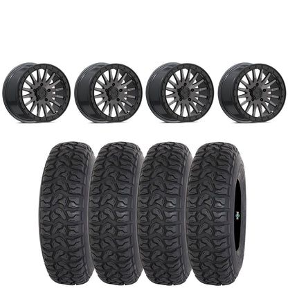 VALOR OFFROAD V06 BRUSHED GUNMETAL BEADLOCKS ON HIGHLIFTER CHICANE LT