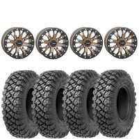 System 3 SB4 4/156 Matte Bronze mounted on Valor Offroad Alpha tires