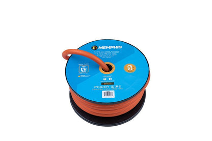 Memphis Audio | 1/0 Gauge Orange Wire 51 Ft Spool