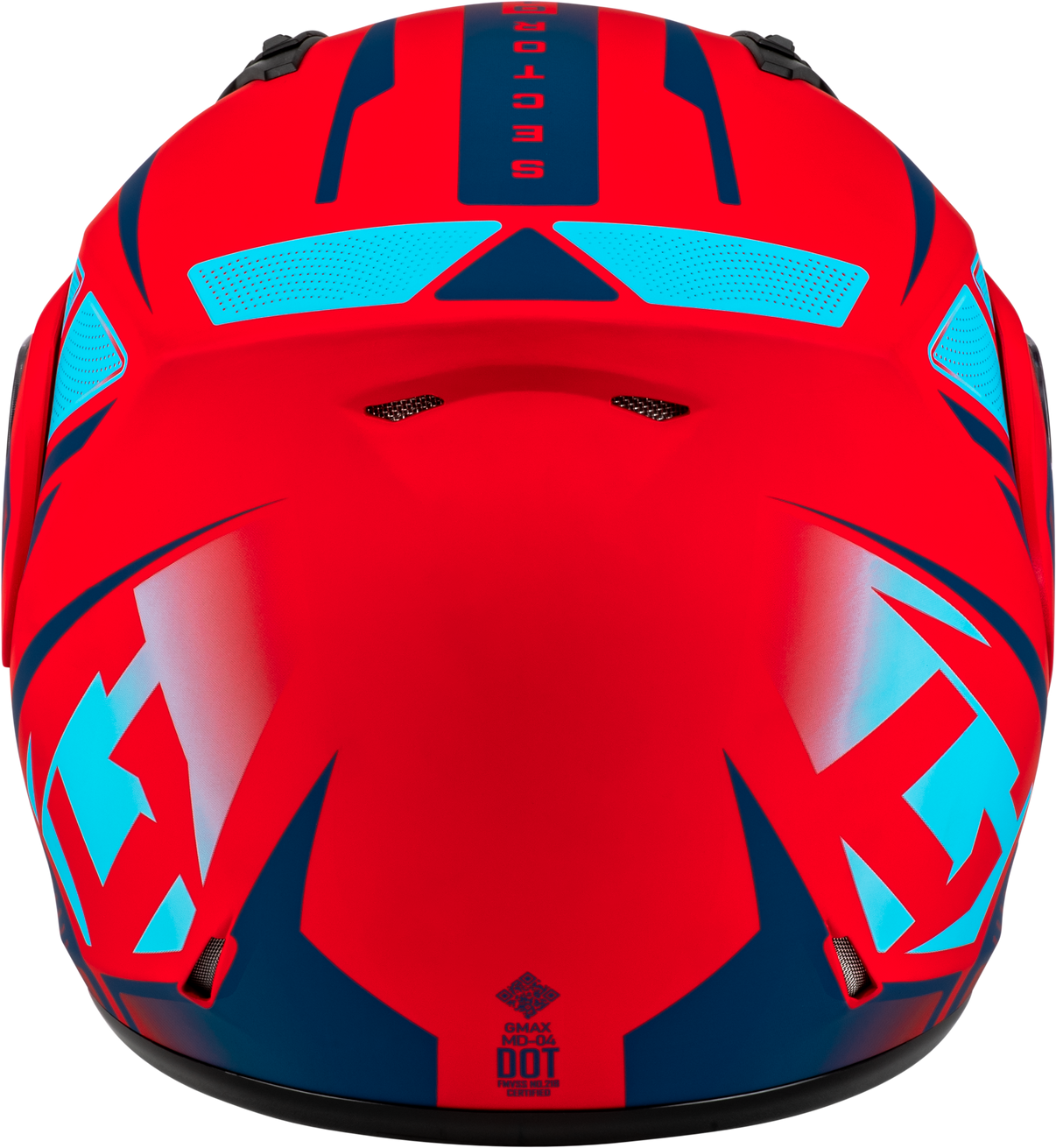Md 04 Sector Helmet Matte Red/Blue  Xs