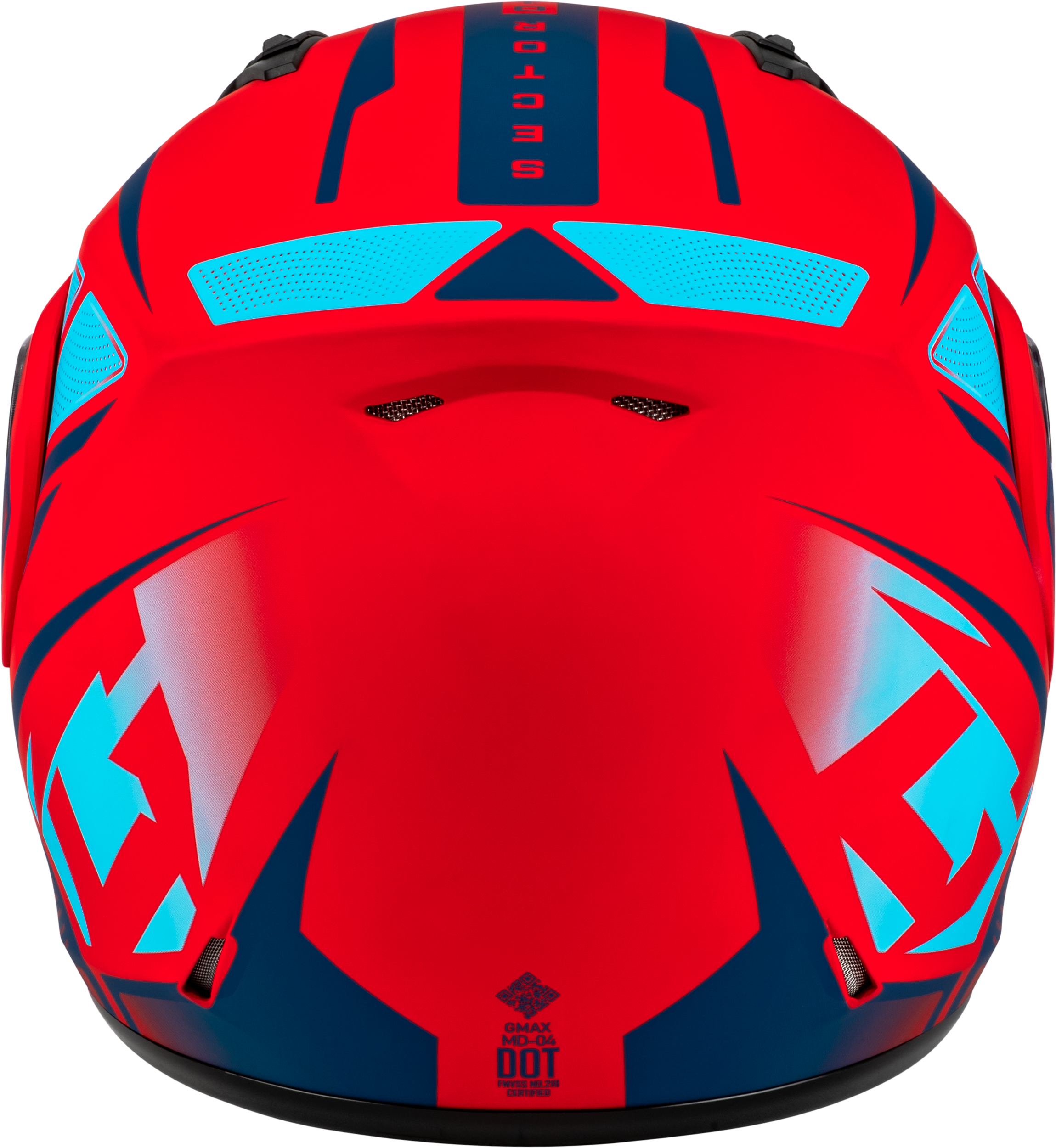 Md 04 Sector Helmet Matte Red/Blue  Xs
