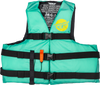 Nylon Flotation Vest Seafoam Green/Yellow Xs