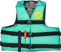 Nylon Flotation Vest Seafoam Green/Yellow Xs