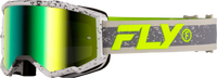 Zone Goggle Dark Grey/Hi Vis W/ Iridescent Grn Mirror Lens