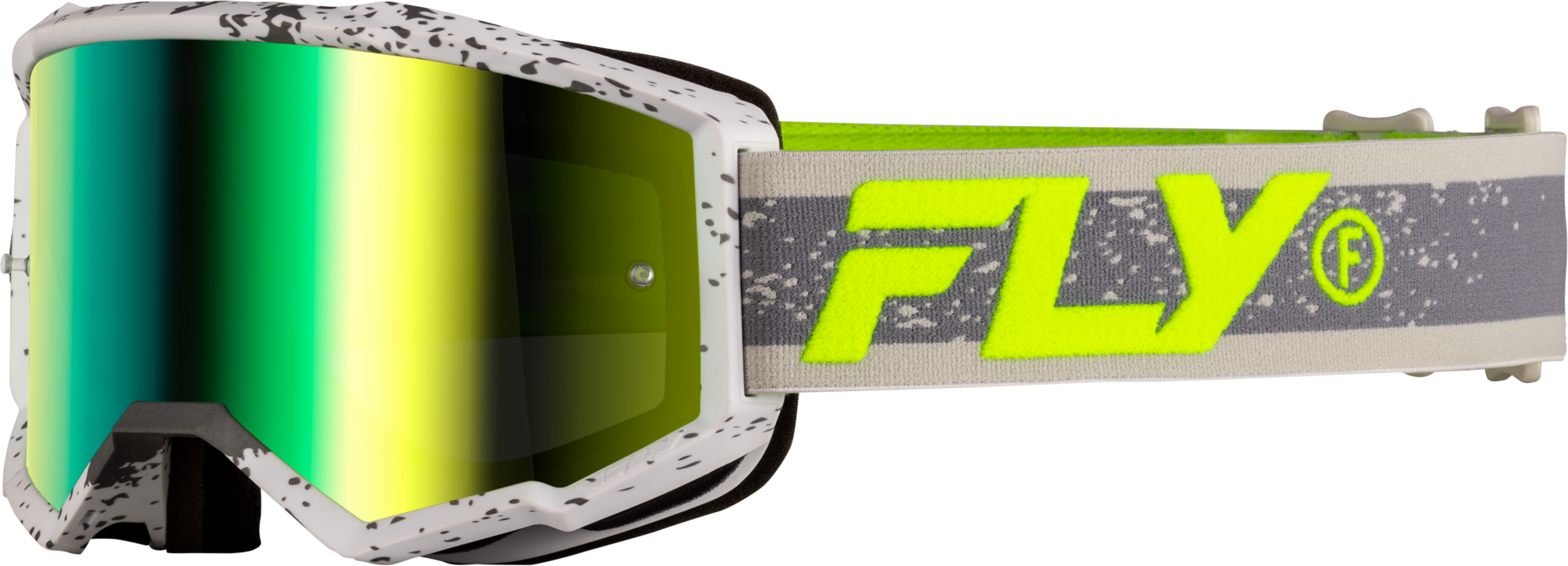 Zone Goggle Dark Grey/Hi Vis W/ Iridescent Grn Mirror Lens