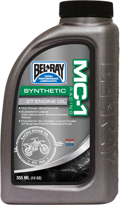 BEL-RAY MC 1 Full Synthetic 2T Engine Oil 12.8oz - Part Number 99400-B355