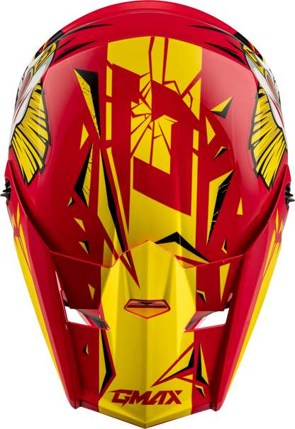 Youth Mx 46y Unstable Helmet Red/Yellow Yl