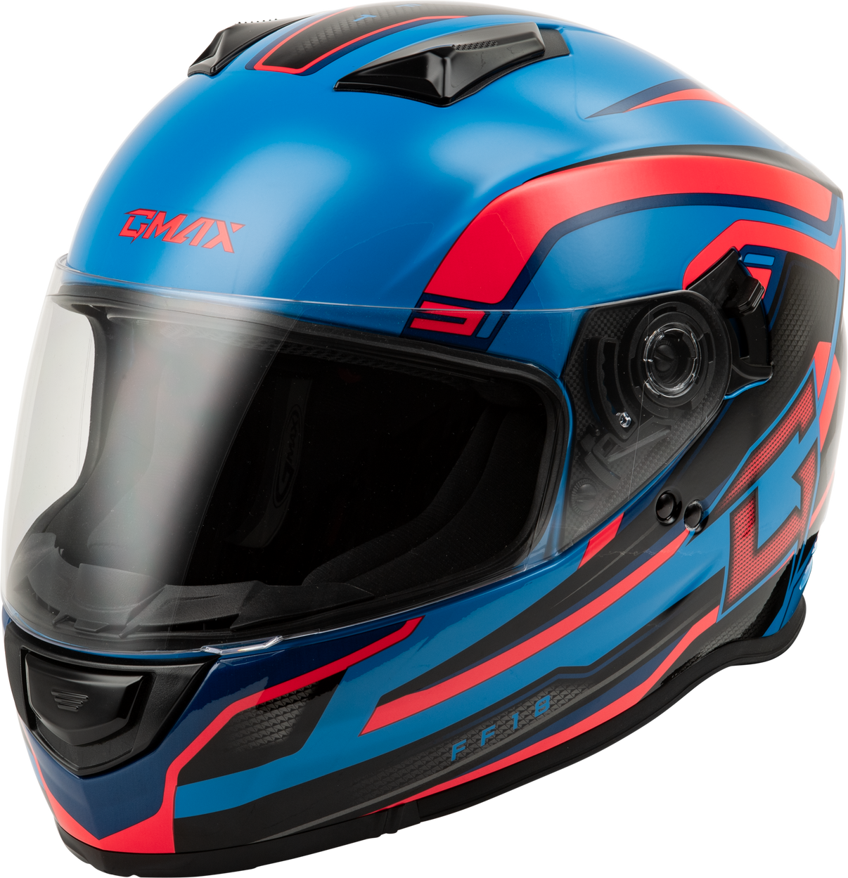 Ff 18 Drift Helmet Black/Blue/Red Sm