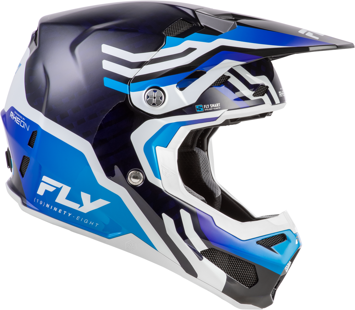 Formula S Carbon Byte Helmet Blue Carbon/Blue/White Md