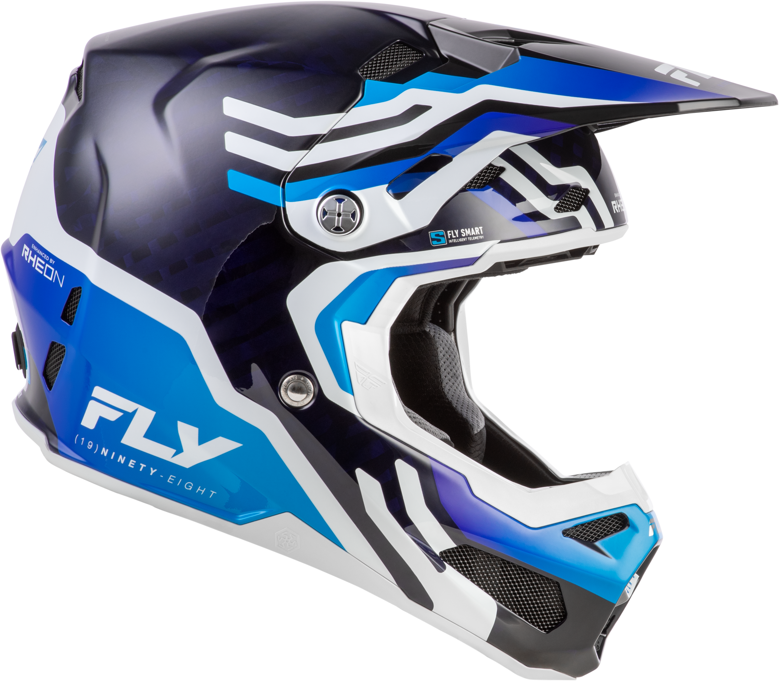 Formula S Carbon Byte Helmet Blue Carbon/Blue/White Md