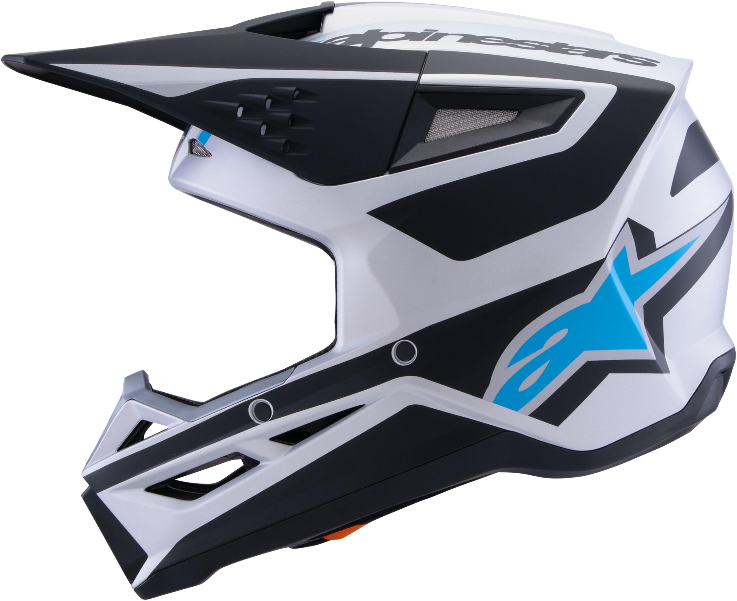 Sm3 Heat Helmet Silver/Blue/Black Matt 2x