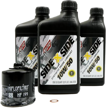KLOTZ Side X Side Oil Change Kit 10W50 with Oil Filter KU-103