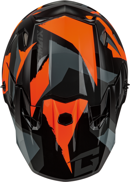 Mx 96 Splinter Helmet Black/Orange Xs