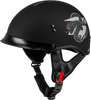 Hh 65 Drk1 Helmet W/ Peak Matte Black/Grey Lg