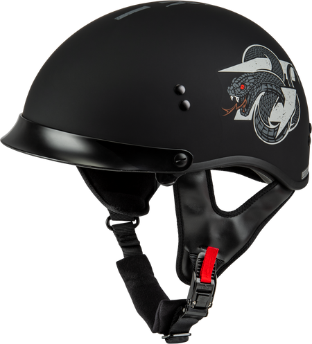 Hh 65 Drk1 Helmet W/ Peak Matte Black/Grey Lg