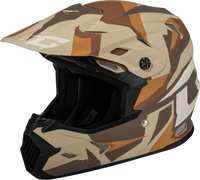 Mx 96 Splinter Helmet Matte Brown/Tan/White  2x