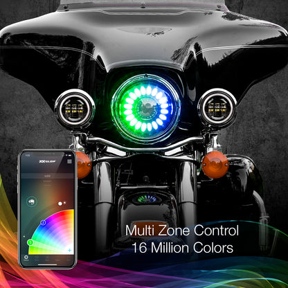 7" Xkchrome Rgb Headlight
