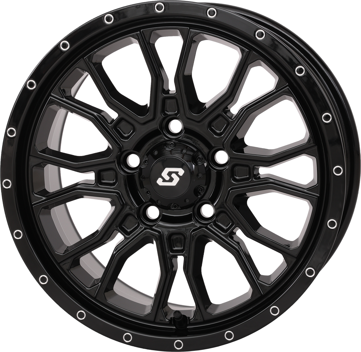 Fusion Wheel 15x7 5+2 5/4.5 Gloss Black