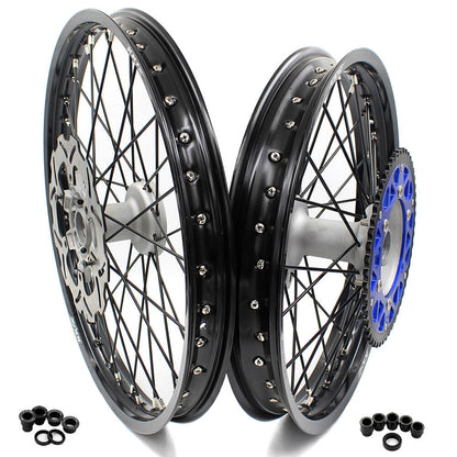 KKE 21 & 19 Casting MX Wheels for YAMAHA YZ250F 2001-2021 YZ450F 2003 Silver
