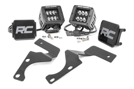 LED Light Kit | Ditch Mount | 2" Black Flood Pair | Toyota 4Runner (10-24) | 70799