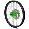 KKE 21 & 19 MX Wheels for Kawasaki KX250F 2019 and 2021 Green Nipple(2020 Excluded)