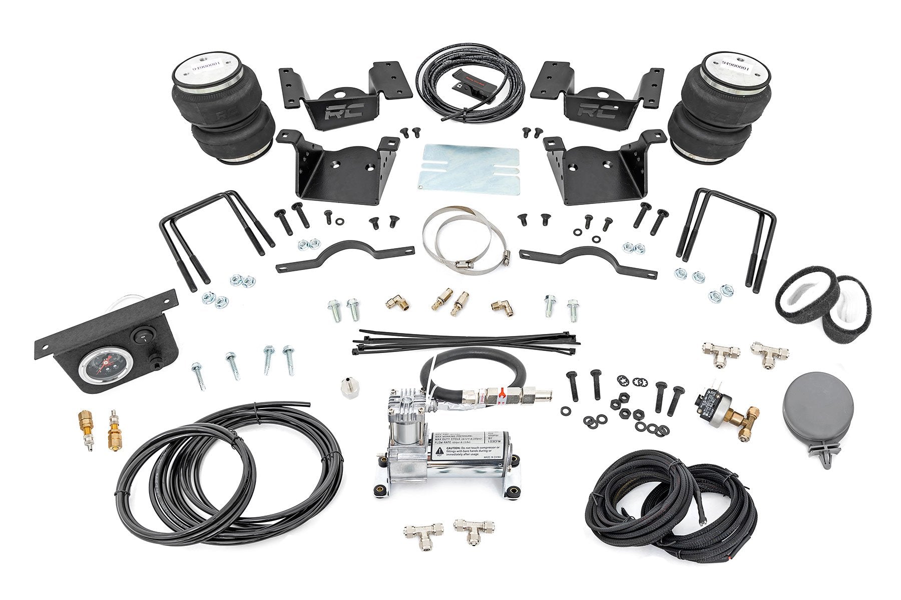 Air Spring Kit w/compressor | 0-7.5" Lift | Chevy/GMC 2500HD/3500HD (11-19) | 10007C