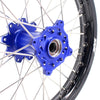KKE 21 & 18 Enduro Rims for TM EN MX SMR 125-300 Blue Hub Black Rims