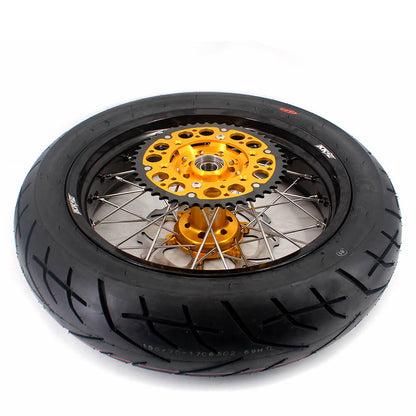 KKE 3.5/4.25*17" Supermoto Wheels For SUZUKI DRZ400SM 2005-2024 CST Tires