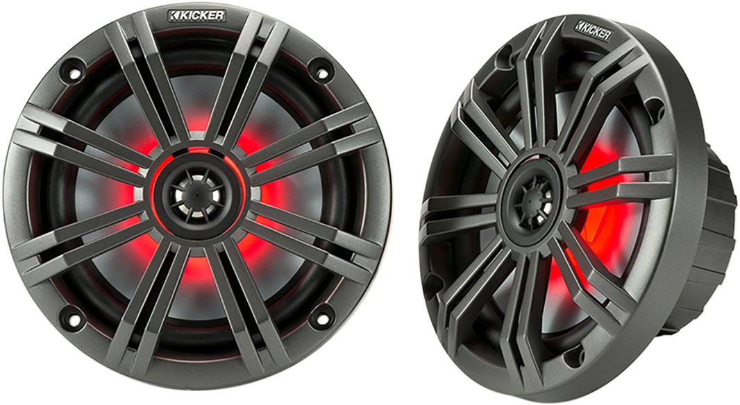 KICKER 6.5" Speakers - 7-Color LED 45KM654L