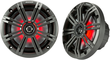 KICKER 6.5" Speakers - 7-Color LED 45KM654L