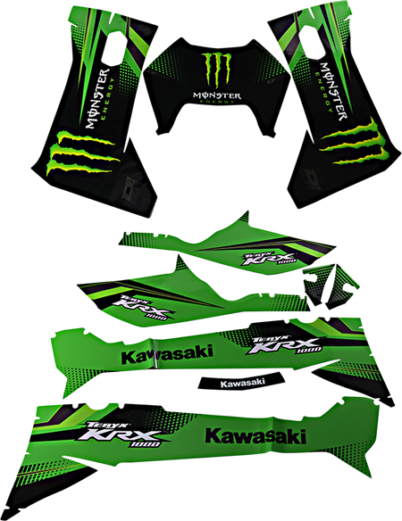 D'COR VISUALS Complete Graphics Kit - Monster - 2-Door - Part Number 20-20-290