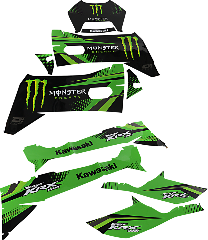 D'COR VISUALS Complete Graphics Kit - Monster - 2-Door - Part Number 20-20-291